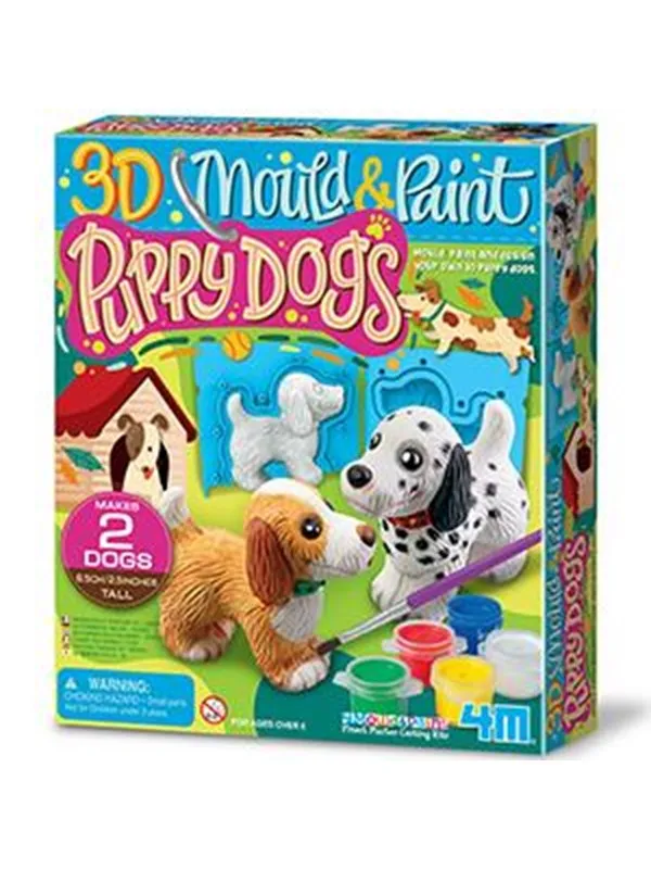 4M Mould and paint 3D puppies