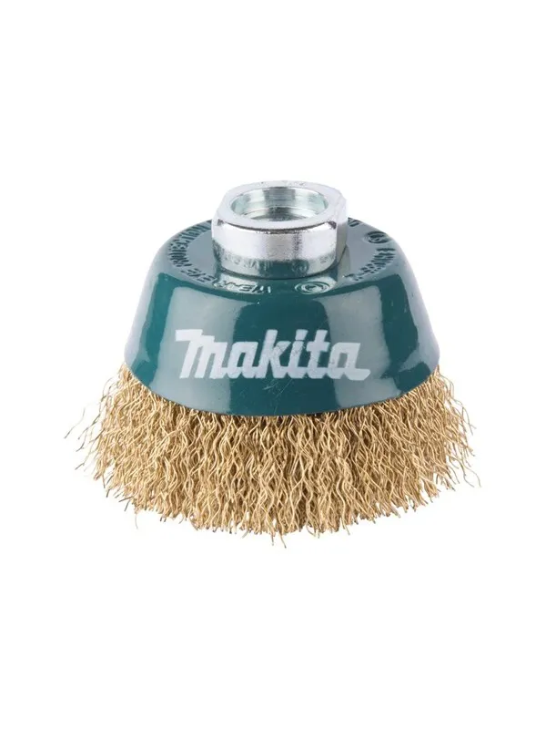Makita Wire Cup Brush - for steel hardwood paint rust weld edges