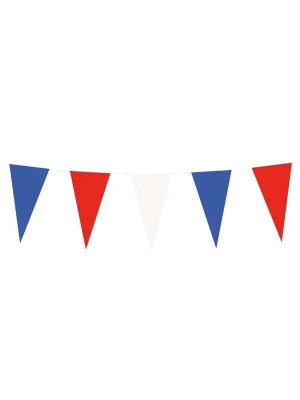 Boland Paper Flag Line Red White Blue 10mtr.