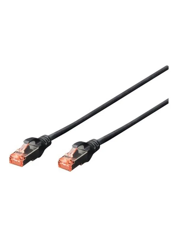 DIGITUS Professional patch cable - 5 m - black - Svart - 5m