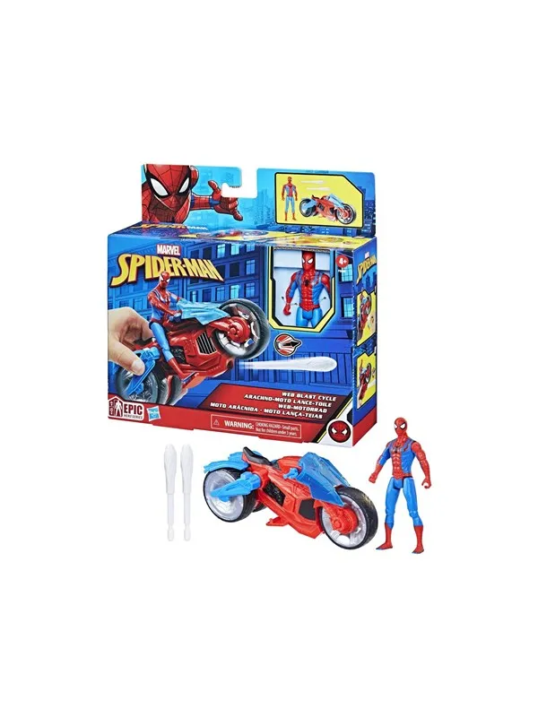 Marvel Spider-Man Epic Hero Series - Web Blast Cycle 10 cm