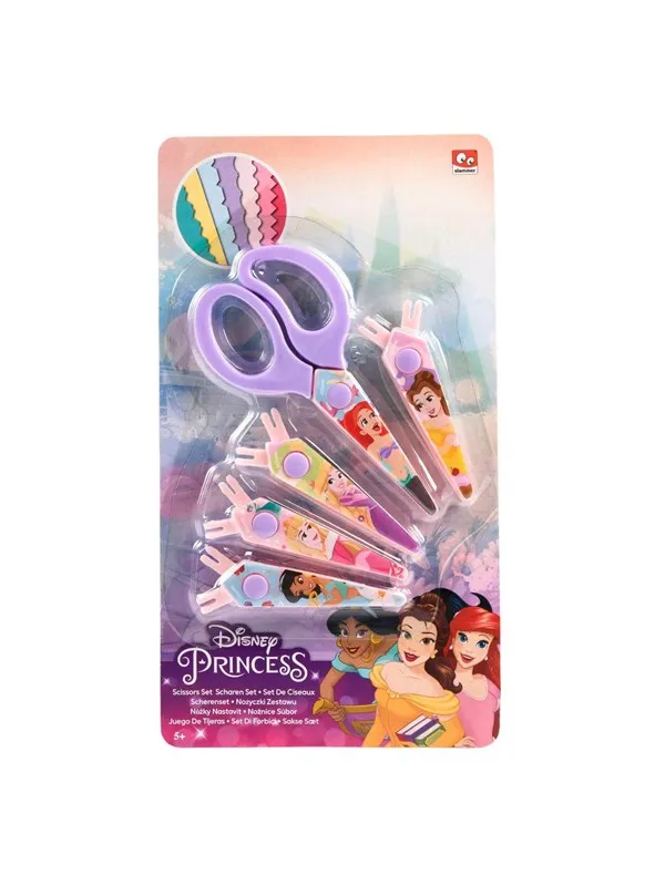 Canenco Disney Princess Scissors with 5 Serrated Blades