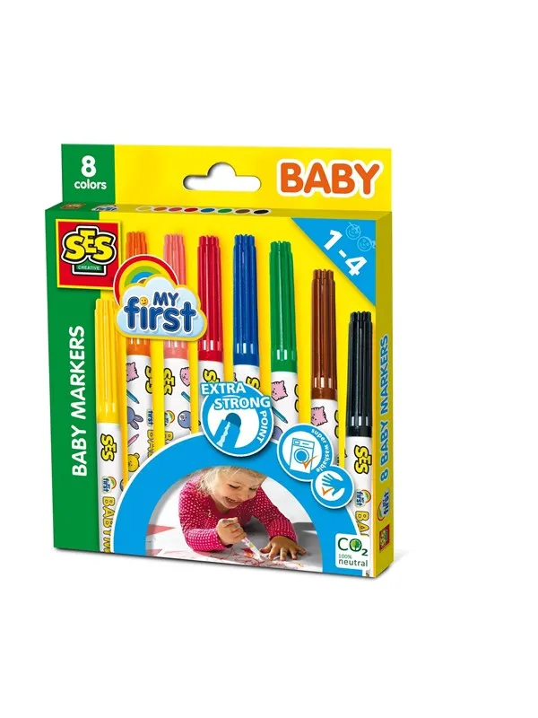 SES Creative My First - Baby Markers 8 Colours