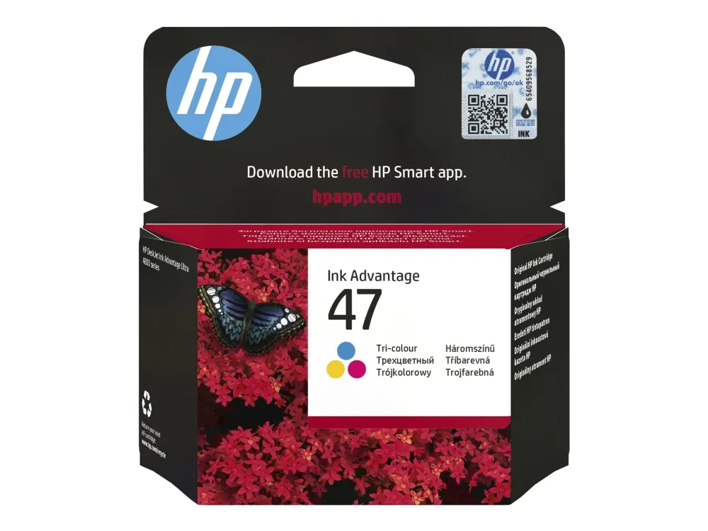 HP 47 / 6ZD61AE - Cyan Magenta Yellow Ink