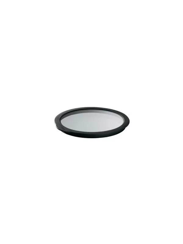 Rösle Glass lid 12 cm Clear/Black Glass/Silicone