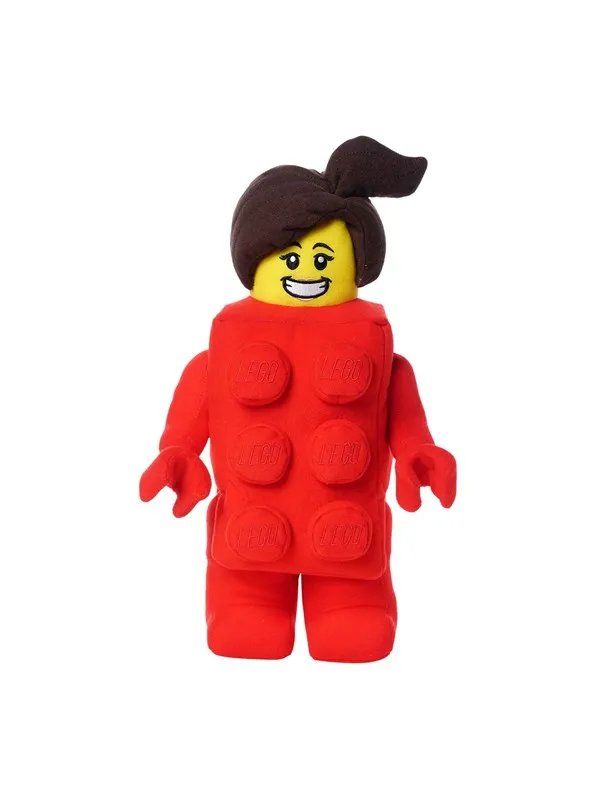 Euromic LEGO Brick Suit Girl plush toy H 33 cm