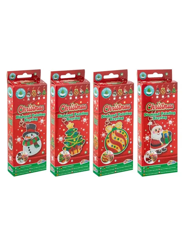 Grafix Make your own Diamond Painting Keychain Christmas - assorted