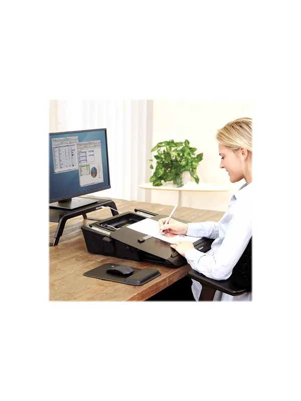 Fellowes Hana writing slant board - 11.59 x 56.2 x 34.93 cm - steel - black