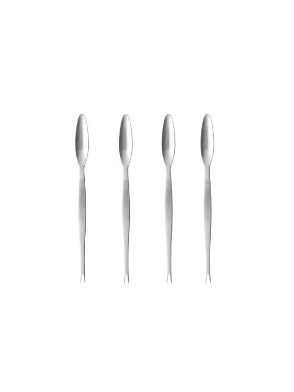 Gense Lobster fork Focus Steel 20.6 cm 4 pieces Black/Matte steel