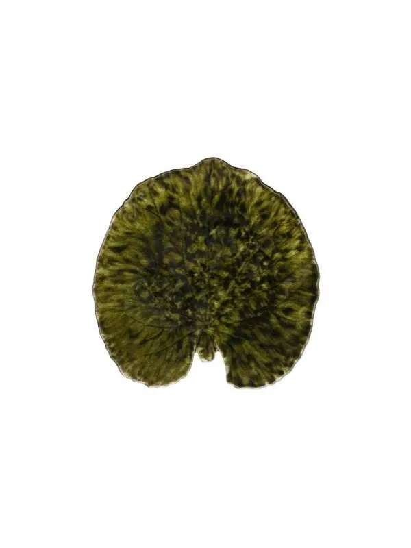 Costa Nova Plate Water lily pad Riviera 18 x 17 cm Dark green/Black