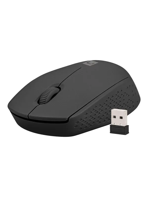 Natec STORK - mouse - 2.4 GHz - black - Mus - Optisk - 3 knapper - Svart