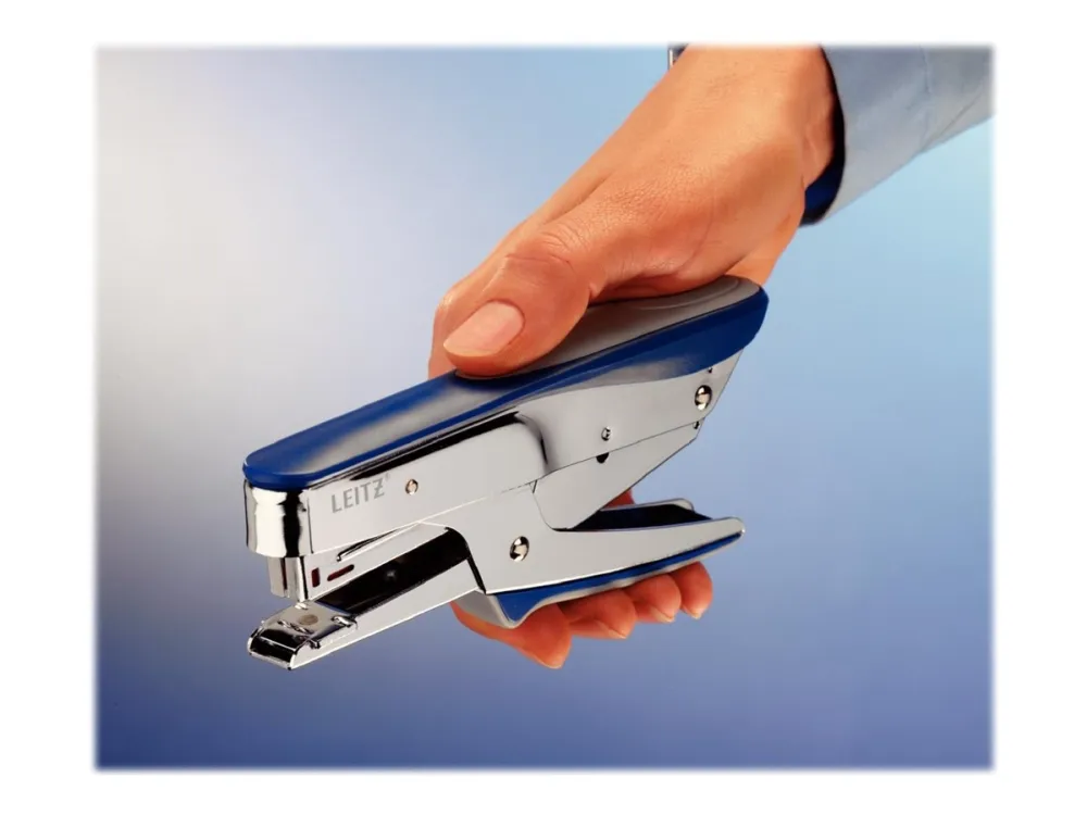 Leitz stapling pliers - 15 sheets - plastic metal - metallic blue
