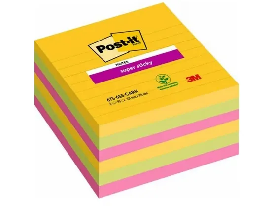 3M Post-it Super Sticky 675-S6R Rio de Janeiro Collection