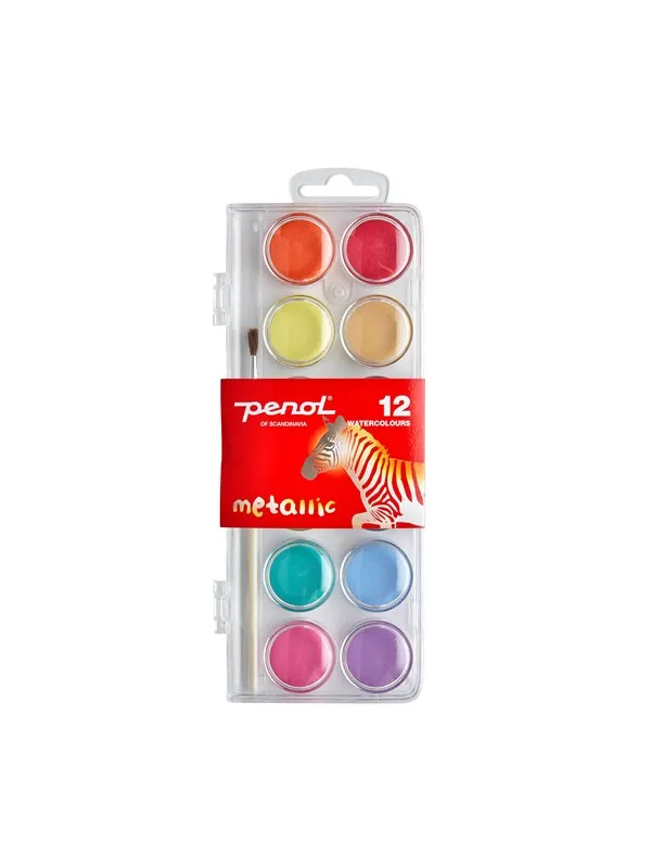 Penol Watercolours Metallic x12 30mm
