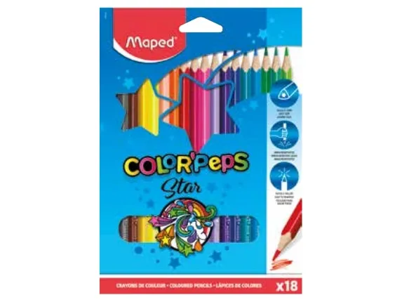 Maped Color'Peps Star colour pencils x18