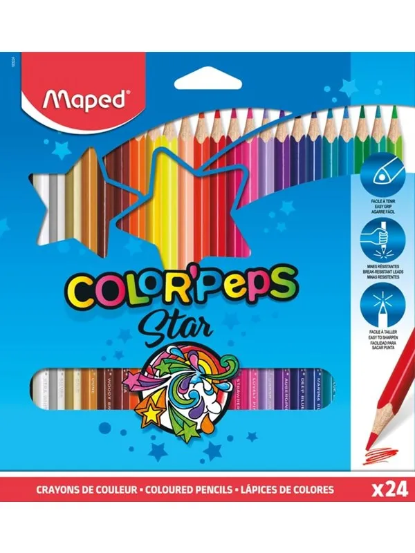 Maped Color'Peps Star Colour pencils x24