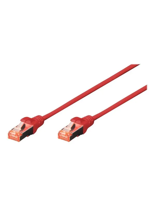 DIGITUS Professional patch cable - 1 m - red RAL 3020 - 1m