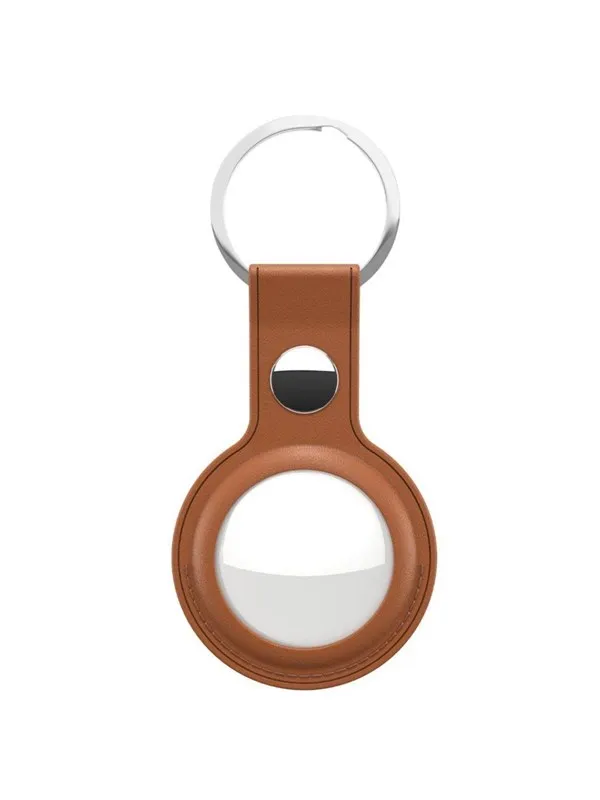 KeyBudz Leather Keyring for AirTag 2-pack