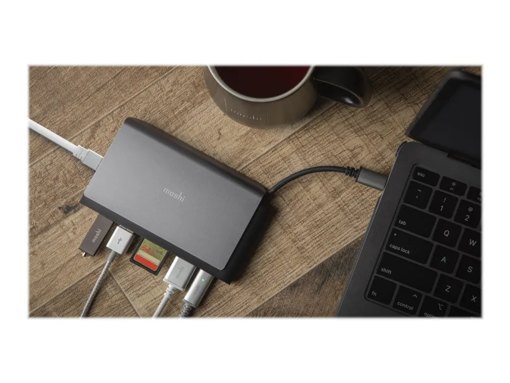 Moshi Symbus Mini 7-in-1 portable USB-C hub USB-hub