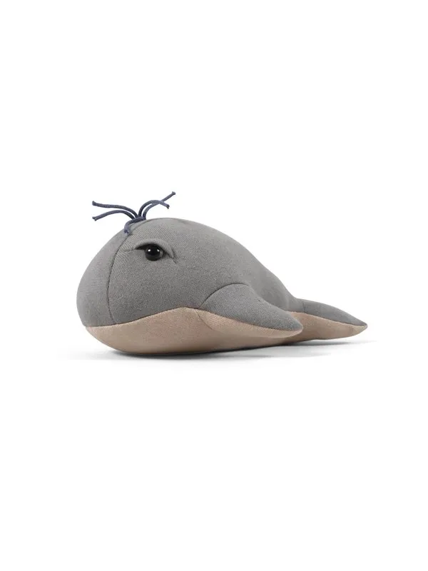 Filibabba Teddy 30 cm - Willie the whale Grey