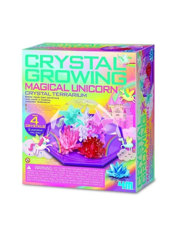 4M Crystal Growing - Magical Unicorn - Crystal Terrarium