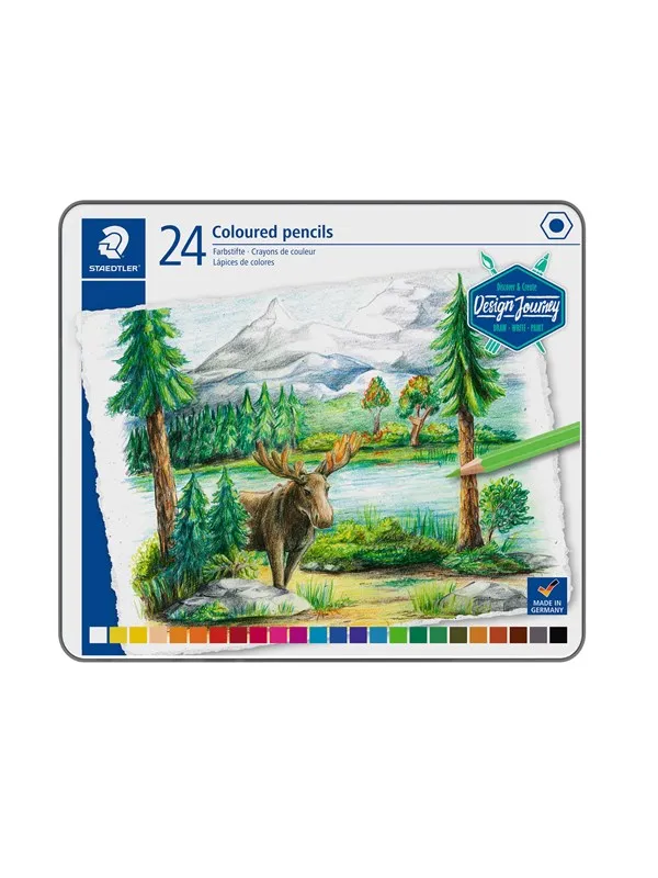 Staedtler Coloured pencil 24pcs     100% PEFC