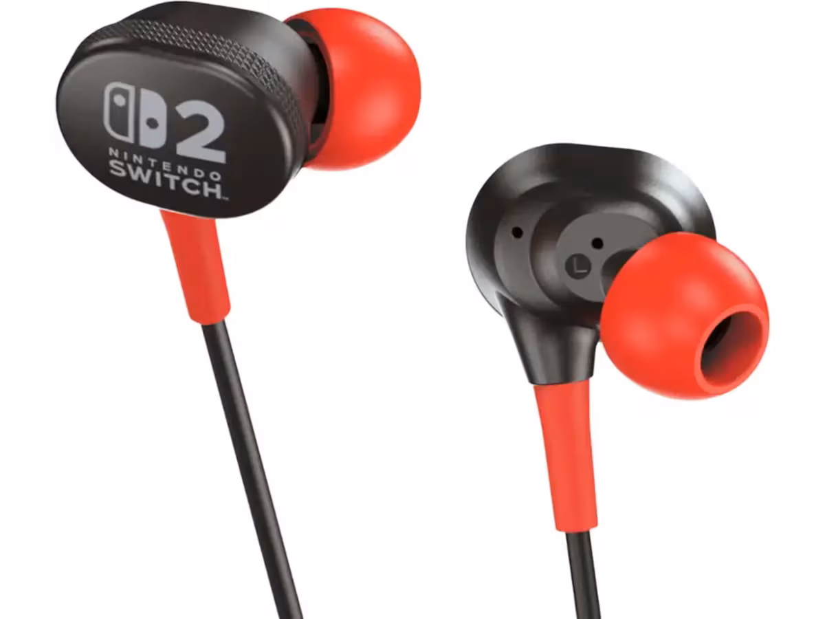 PowerA Wired Earbuds for Nintendo Switch 2- Black