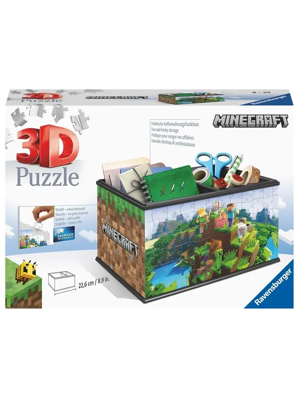 Ravensburger Aufbewahrungsbox Minecraft108p 3D Puslespill
