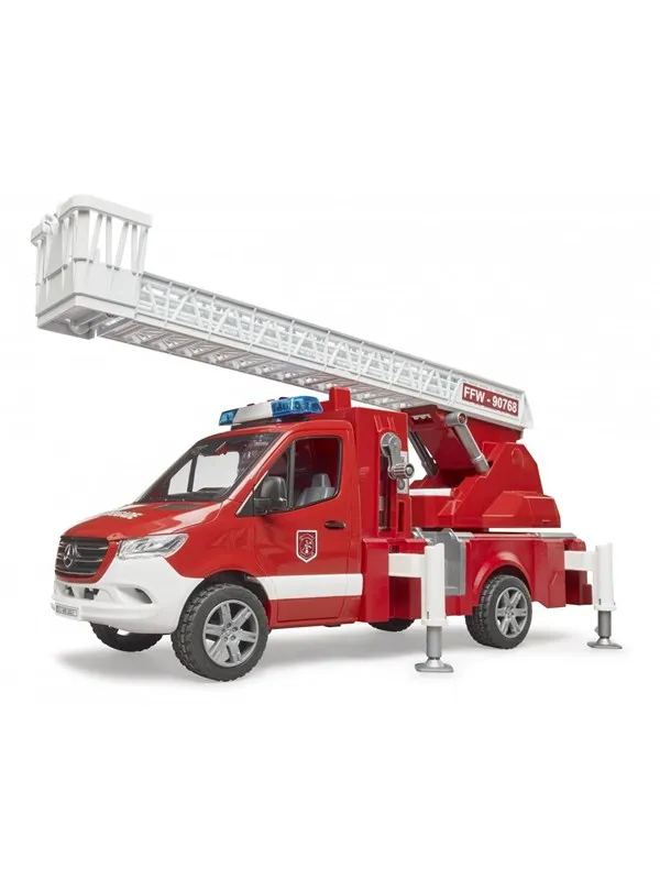 Bruder MB Sprinter fire engine with ladder waterpump and L & S Module