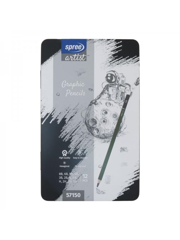SPREE Sketch pencils 12 hardnesses 8B-5H