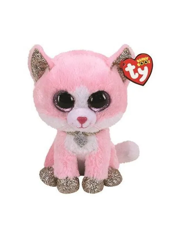 Ty Beanie Boos - Fiona Pink Cat 15cm