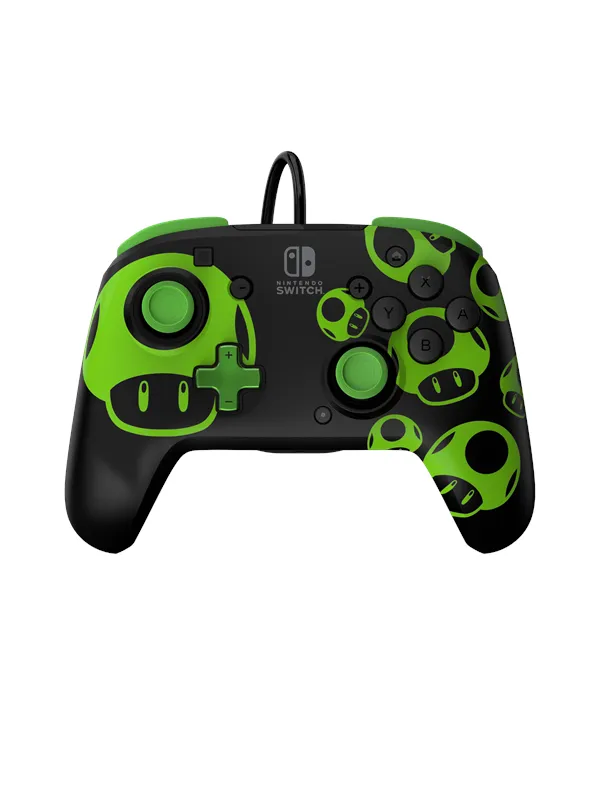 PDP Rematch Wired: 1Up (Glow In The Dark) - Wired Controller - Nintendo Switch