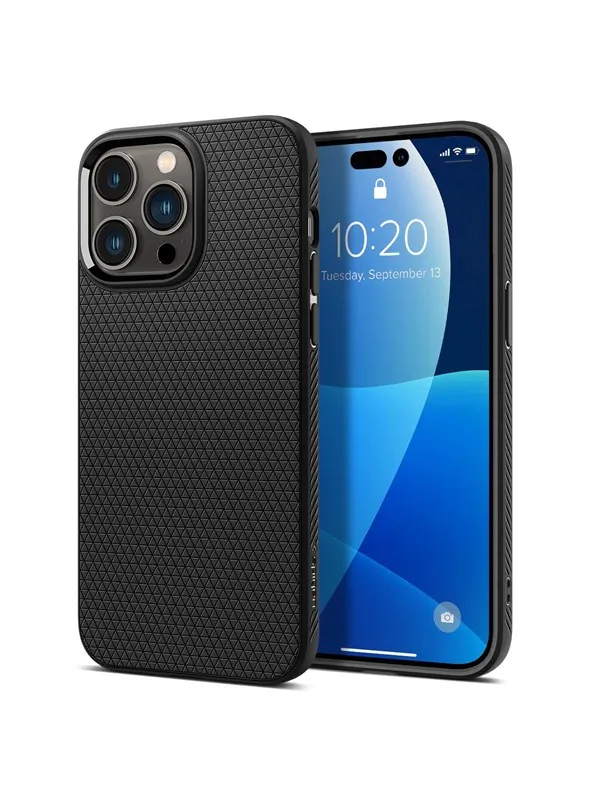 Spigen Liquid Air - matte black - iPhone 14 Pro Max