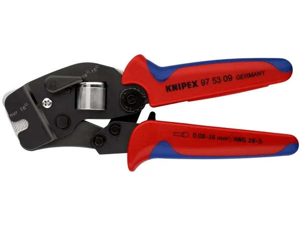 KNIPEX Selvjusterende presstenger for endehylser, For front mating
