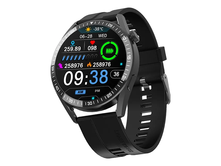 Tracer SM8V ONYX smart watch with strap - black