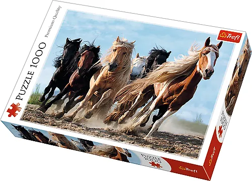 Trefl Puzzle - Galloping horses (1000 pieces) Gulv