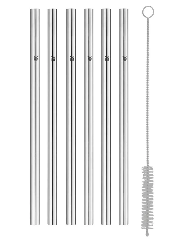 WMF Baric straw 6 pcs. 18 cm  w. brush