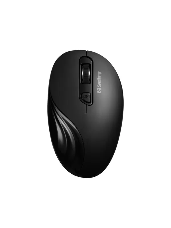 Sandberg Wireless Mouse - Mus - Optisk - 4 - Svart