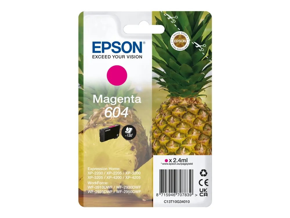 Epson 604 - magenta - original - ink cartridge