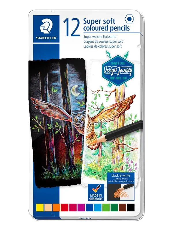 Staedtler Coloured pencil soft12pcs 100% PEFC
