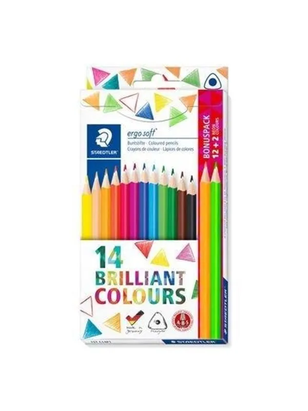 Staedtler Col. pencil ergosoft 14pcs FSC 100%