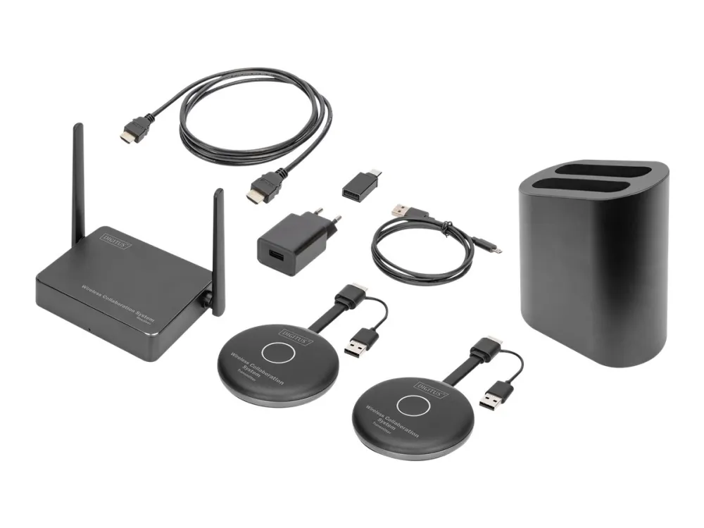 DIGITUS DS-55317 Wireless Collaboration System - 2 Transmitters + 1 Receiver