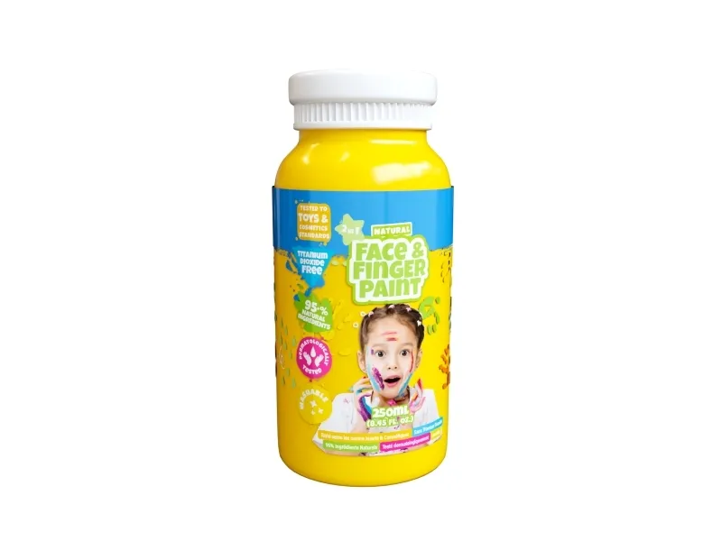 Boti Natural Face & Fingerpaint Bottle - Yellow 250ml