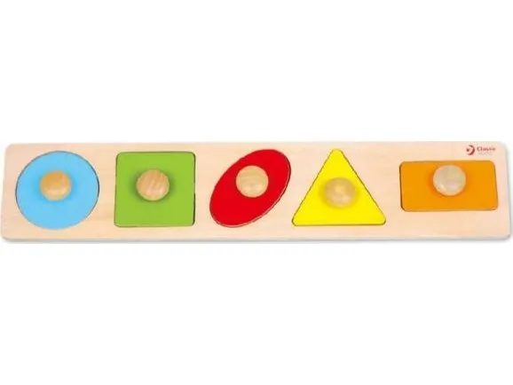 Classic World Wooden Stud Puzzle Shapes 5 pcs.
