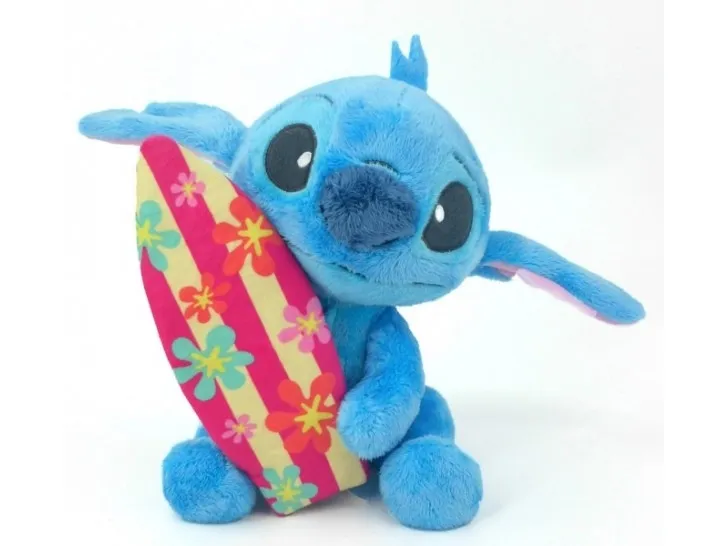 Simba - Stitch med Surfebrett (25 cm) - Bamser & kosedyr
