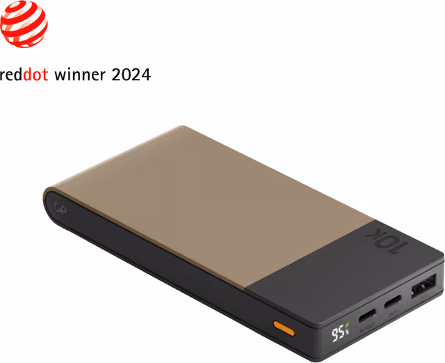 GP Powerbank M2+ 10000mAh Beige Nødlader - Beige - 10000 mAh