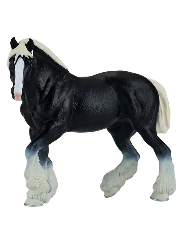 Mojo - Horse World Black Clydesdale Horse - 381083
