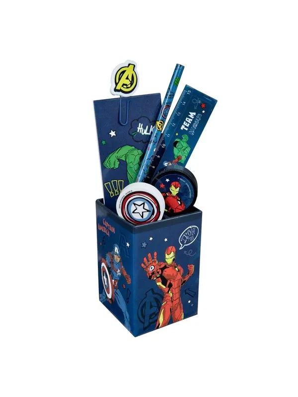 Marvel Avengers desk set 6 pieces.