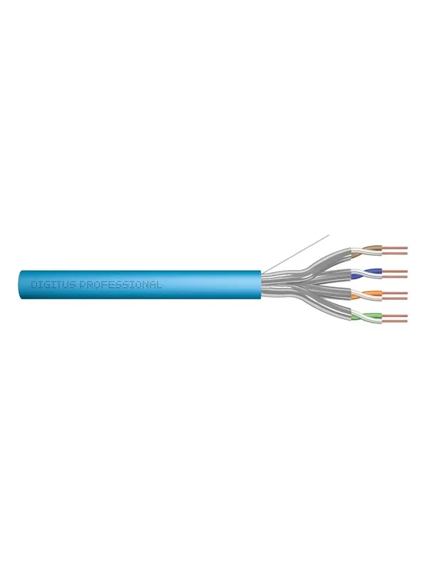 DIGITUS CAT 6A U-FTP Installation Cable - 100m - Blå - 100m