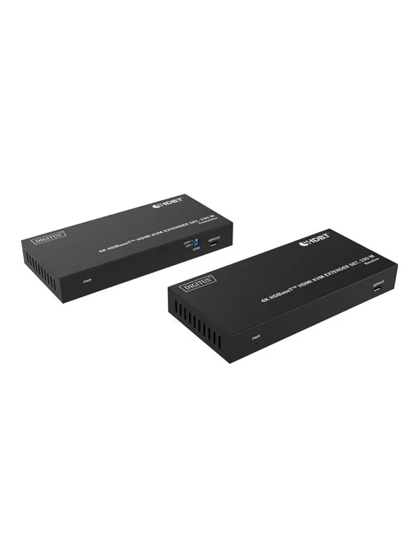 DIGITUS 4K HDBaseT DS-55522 - transmitter and receiver - video/audio/USB extender - HDBaseT